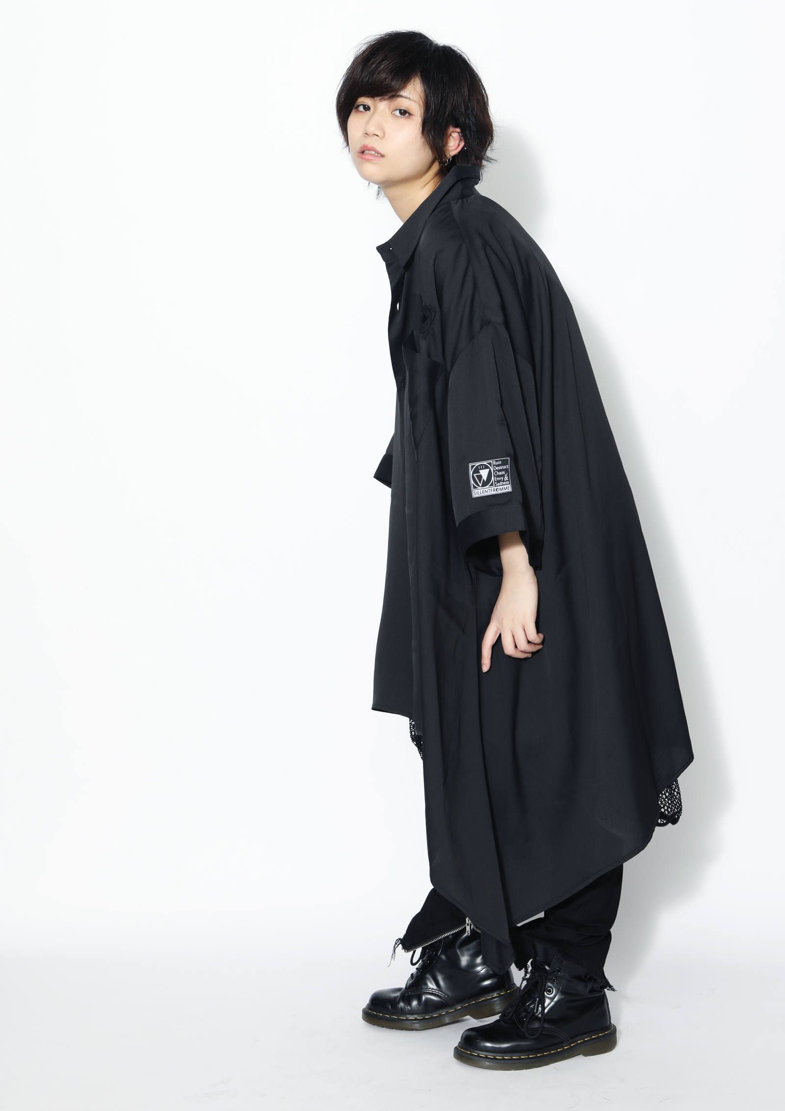 LAX -Hemline Half Sleeve Shirts-