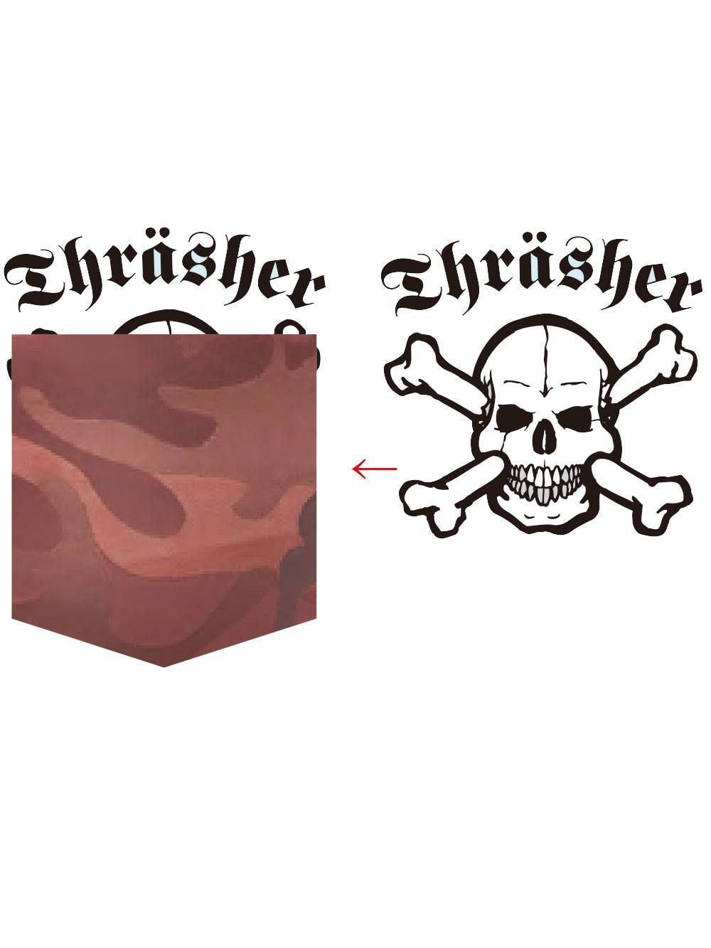 SKULL CAMO POCKET-TEE