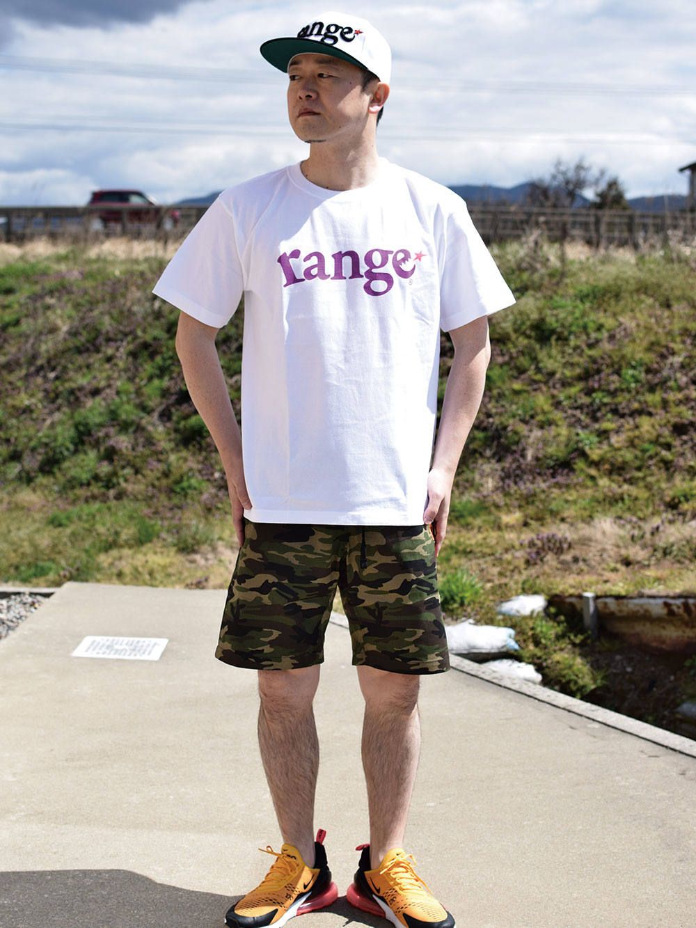 range fluorescence logo s/s tee