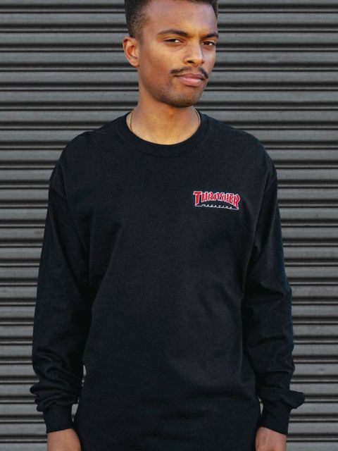 EMBROIDERED OUTLINED L/S