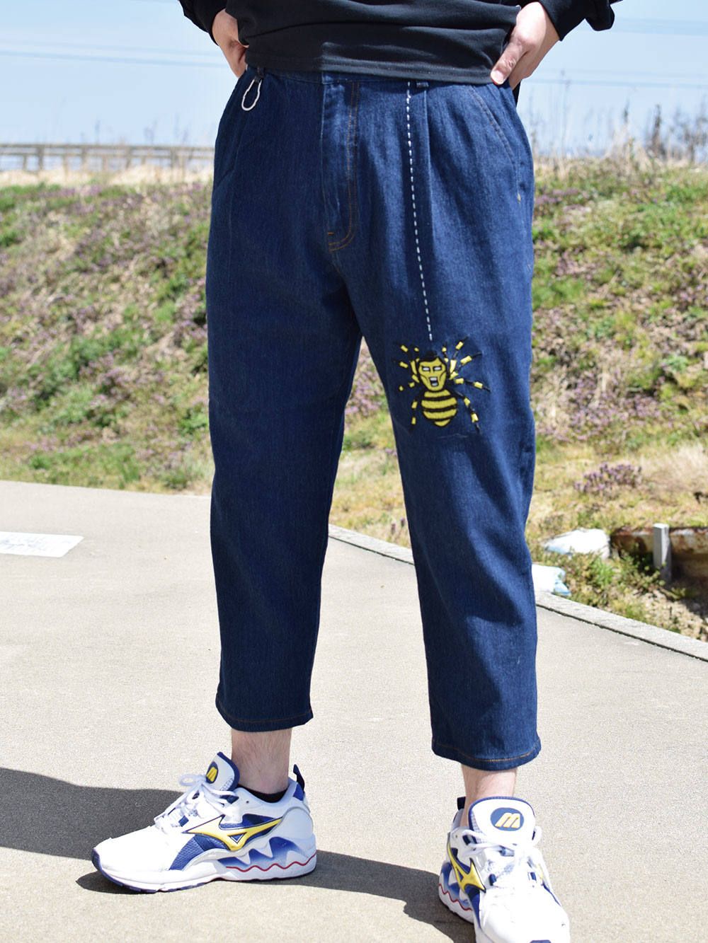 PUNKDRUNKERS デニムスウェットパンツ - 通販 - gofukuyasan.com