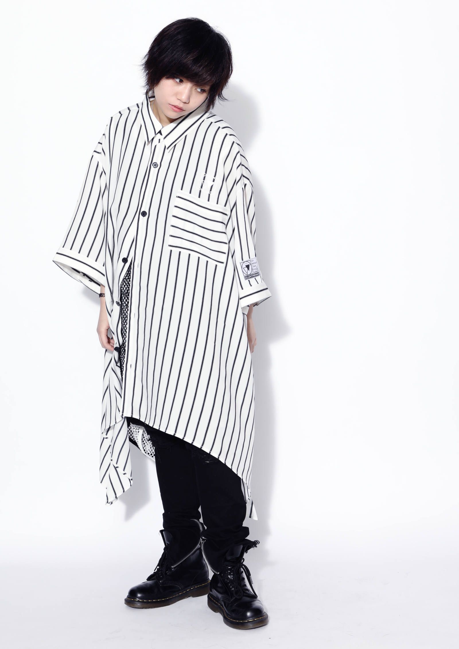 LAX -Hemline Half Sleeve Shirts-