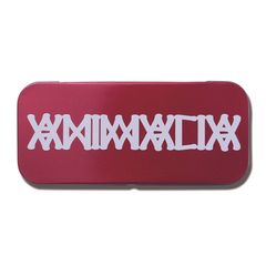METAL PENCIL BOX & 2 BALLPOINT PEN SET