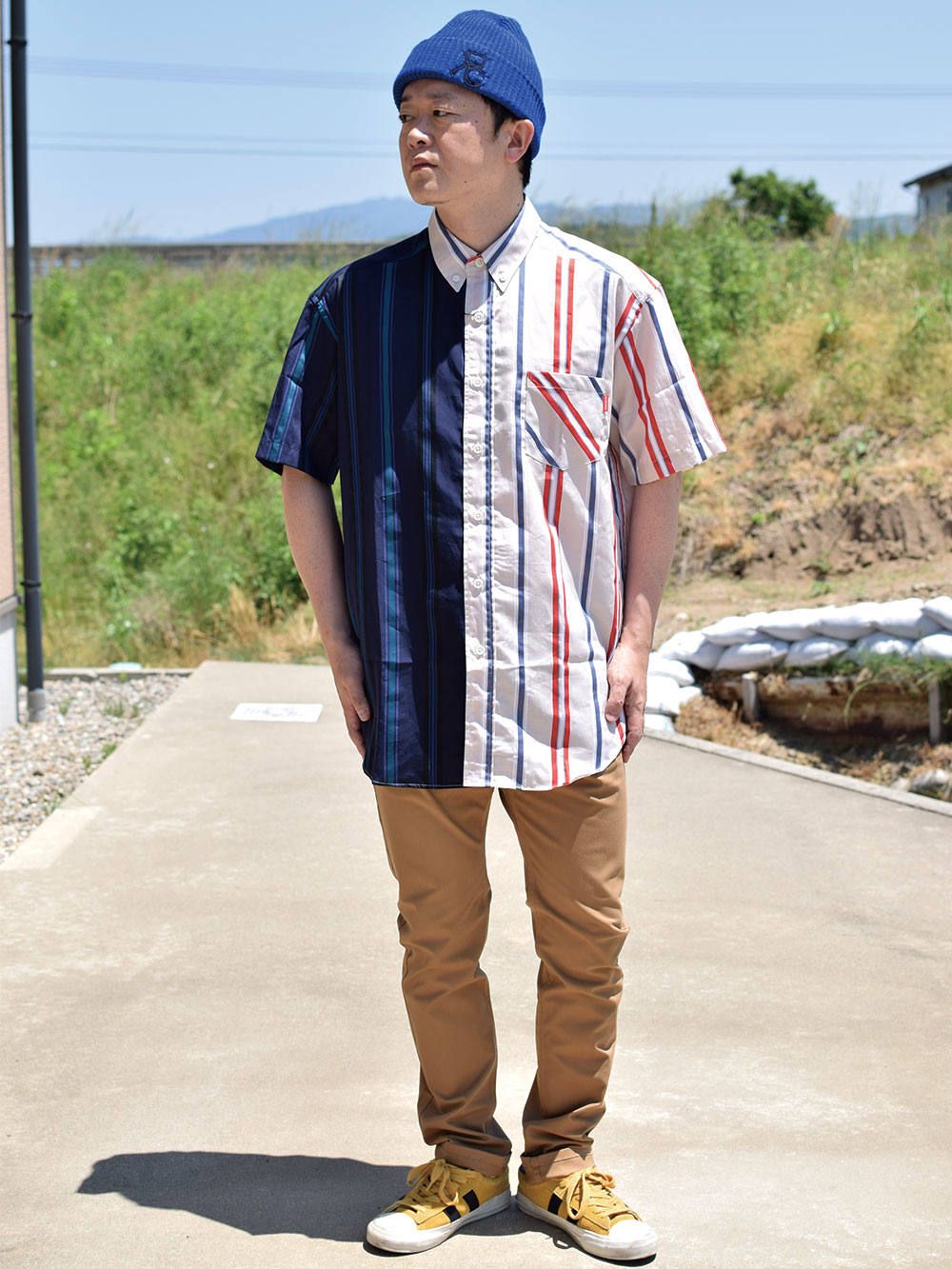 HALF and HALF BIG SHIRT