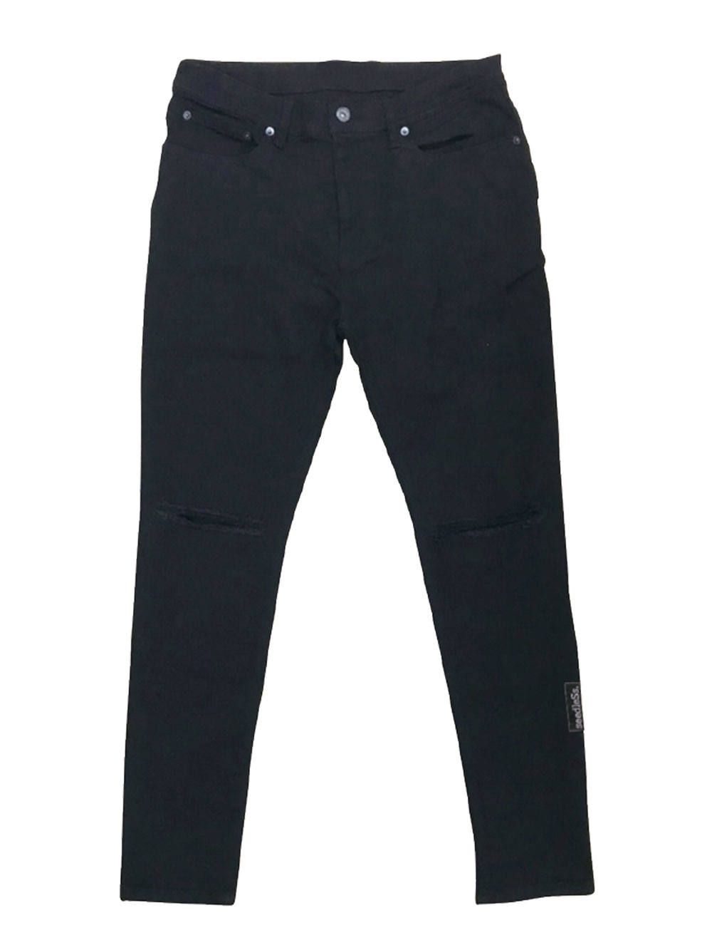 sd stretch skinny black denim pants