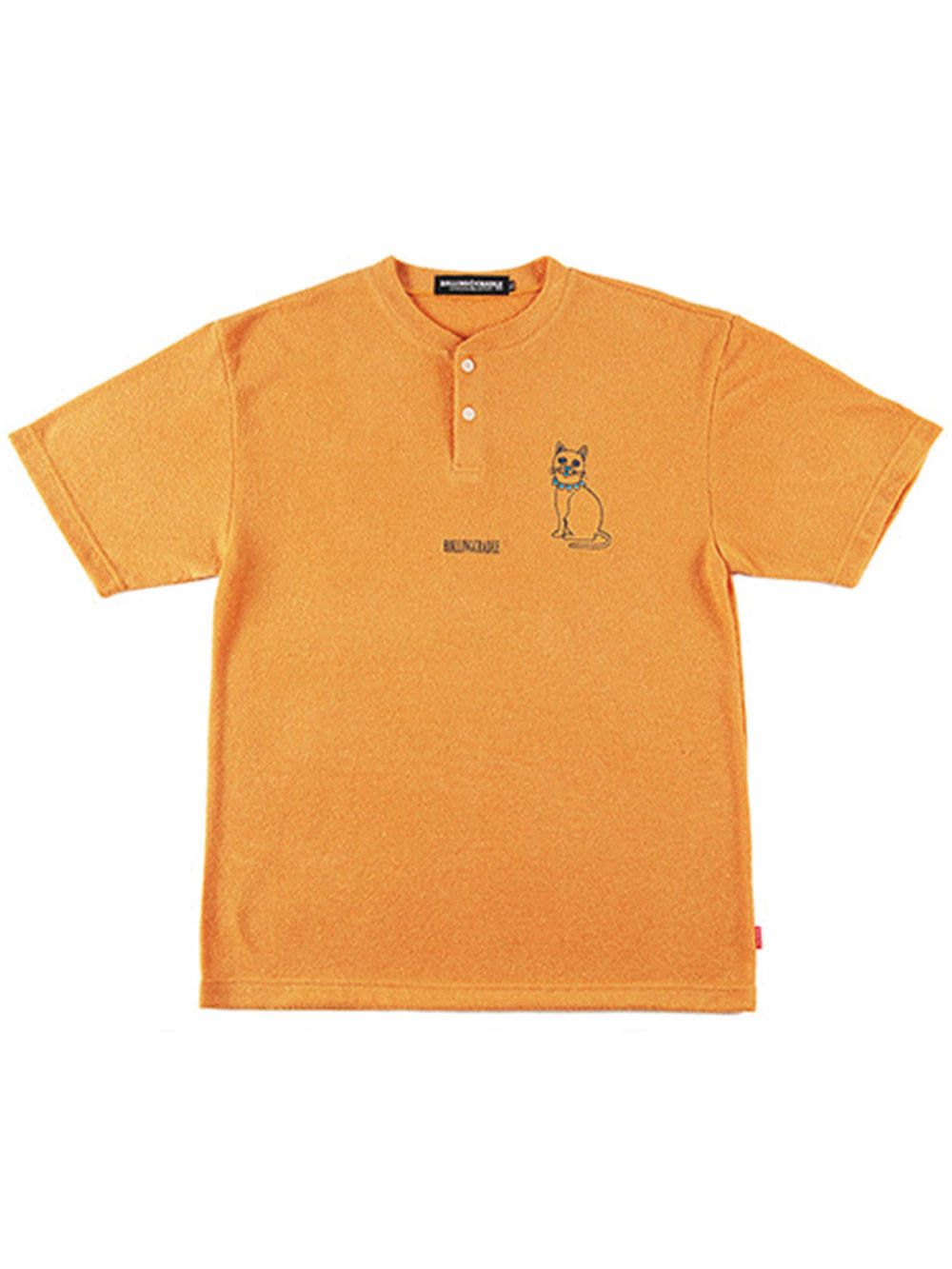 HENLEY NECK-TEE