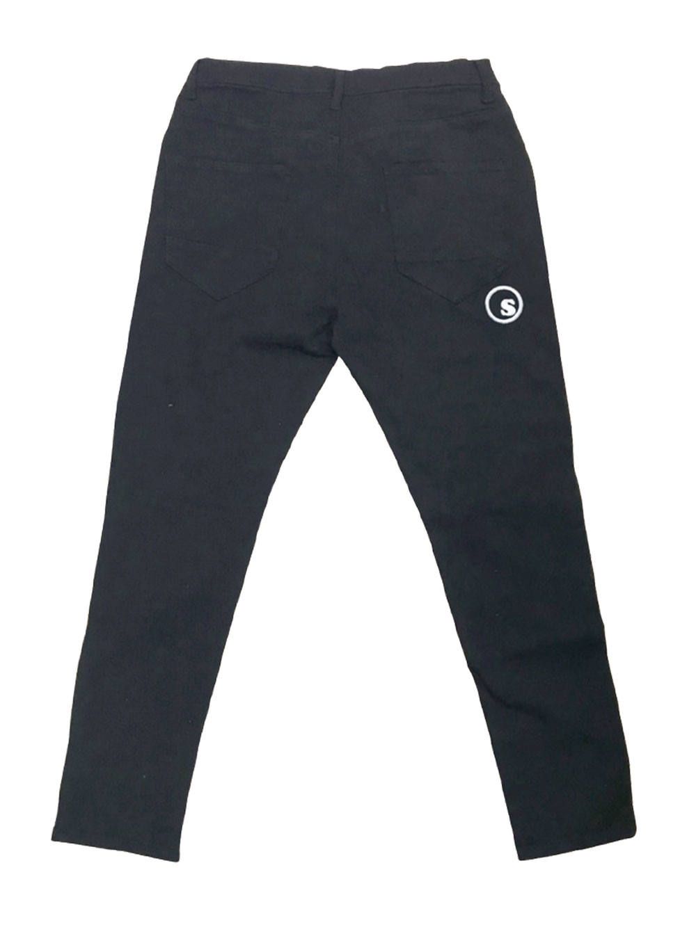 sd stretch skinny black denim pants