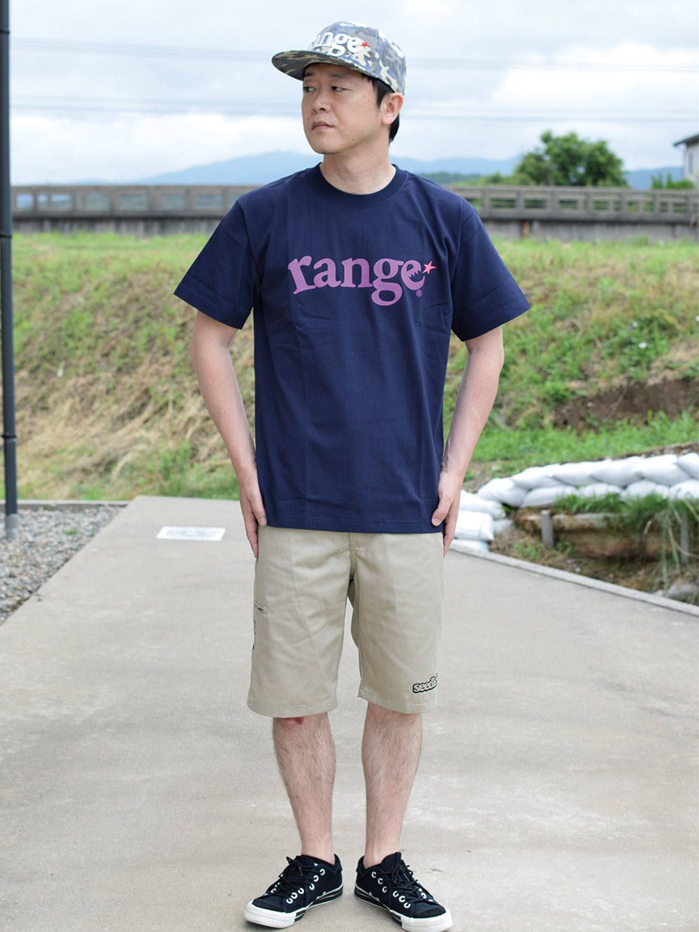 range fluorescence logo s/s tee