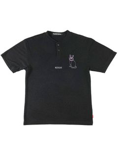 HENLEY NECK-TEE