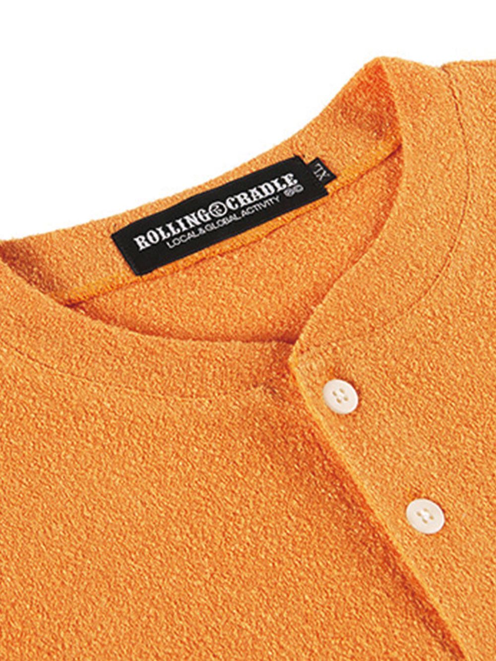HENLEY NECK-TEE