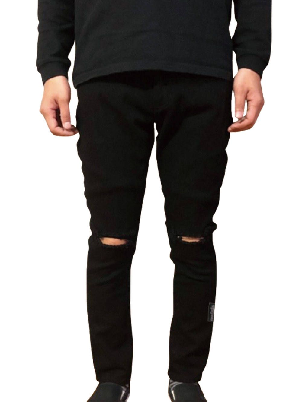 sd stretch skinny black denim pants