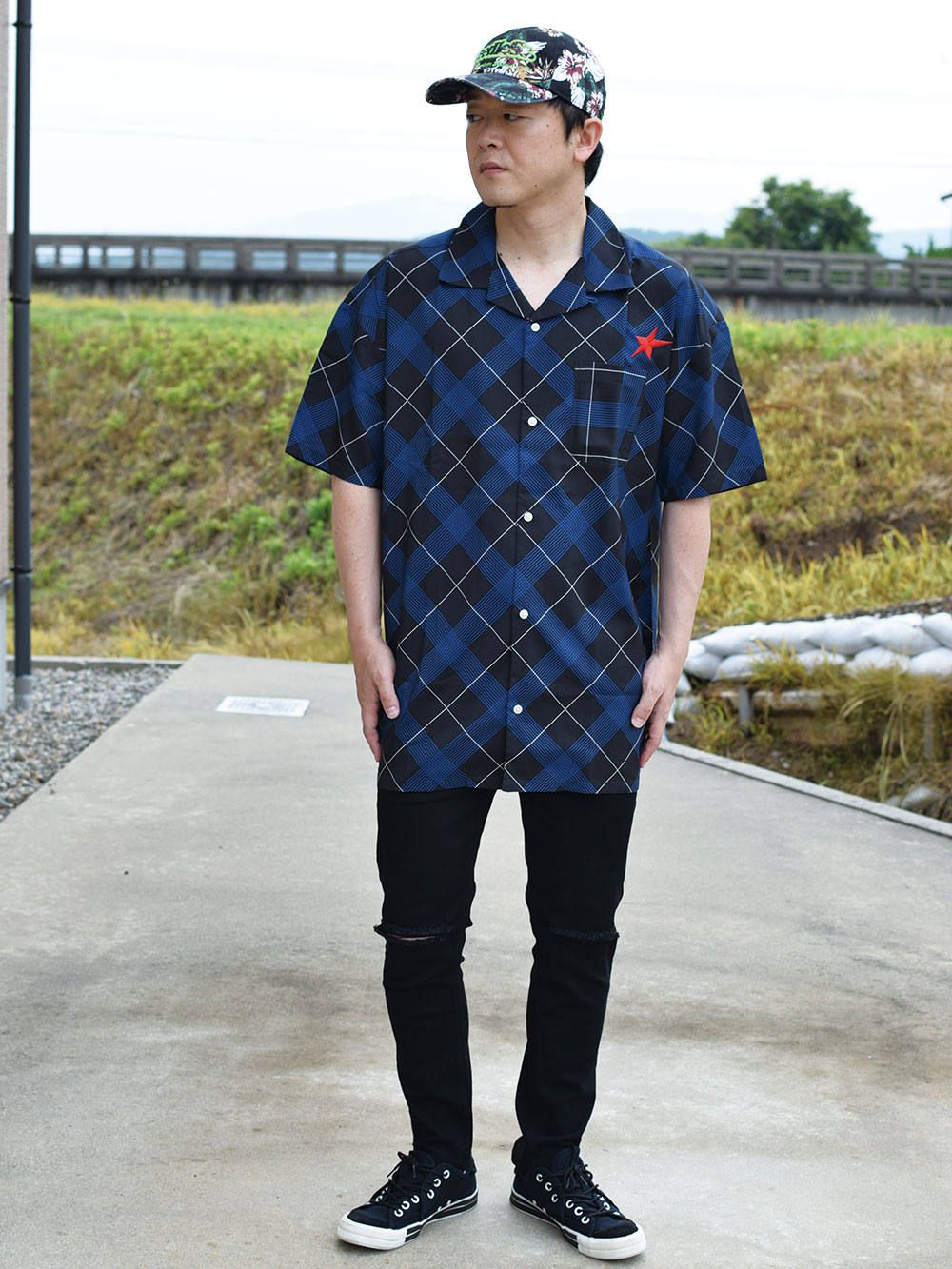 rg classic check open shirts