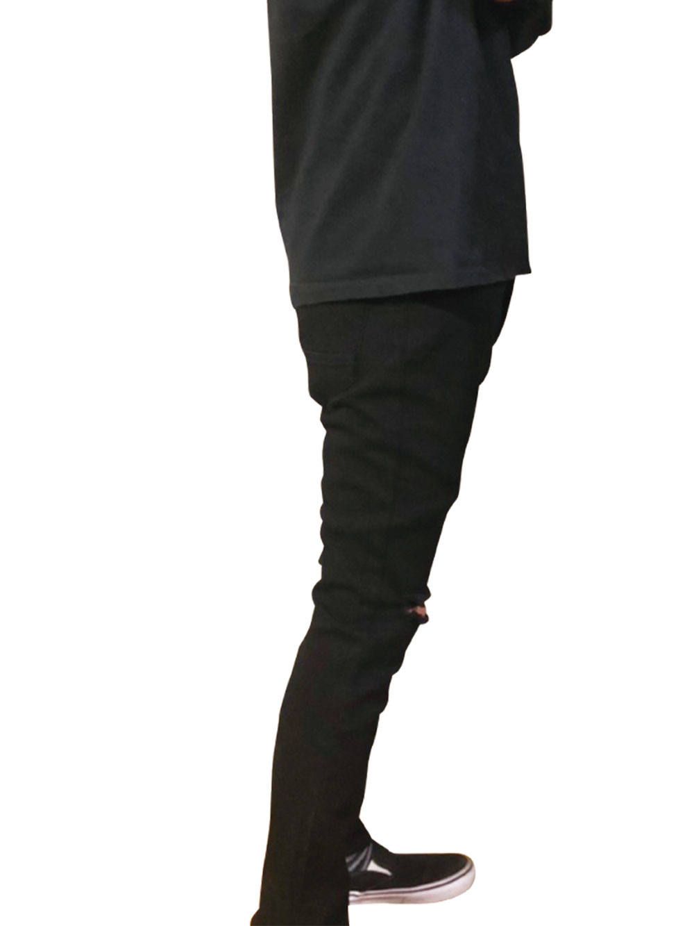 sd stretch skinny black denim pants