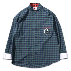 チャイナチェックシャツ