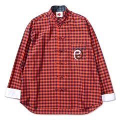 チャイナチェックシャツ