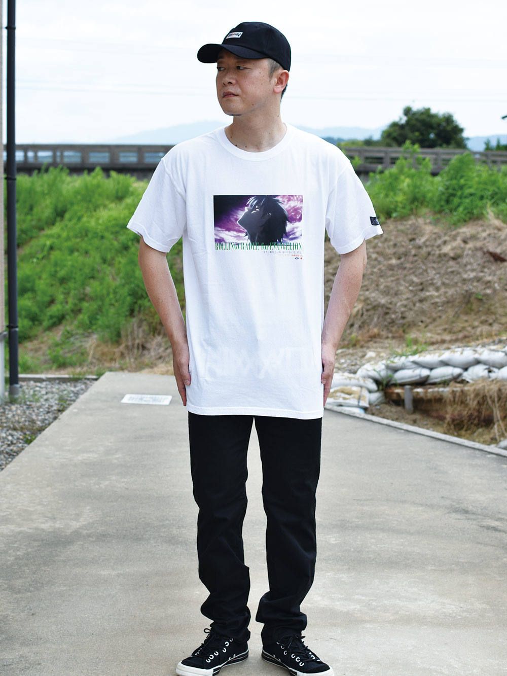 ROLLING CRADLE x EVA Tee Kaworu Nagisa