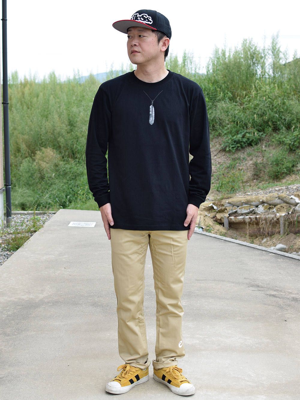 the feather LS tee