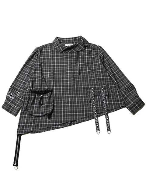 SHADOW -Deformed Pullover Shirts-