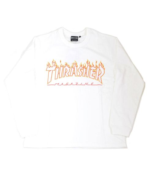 FLAME OUTLINE US COTTON L/S T-SHIRT