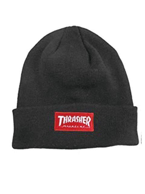 BOX LOGO 平編みビーニー