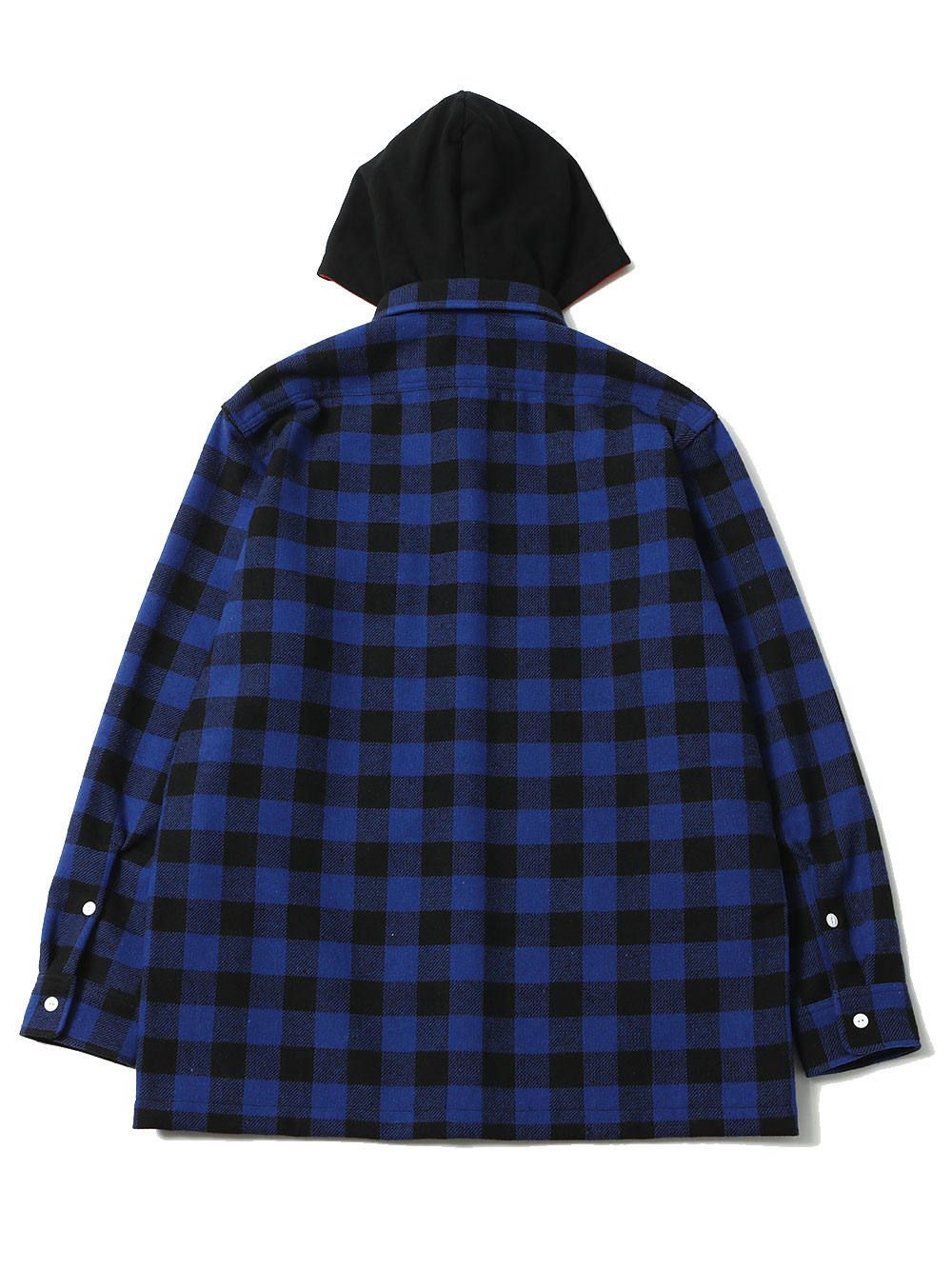MIGHTY CHECK HOOD-SHIRTS