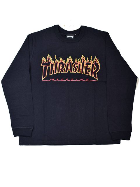 FLAME OUTLINE US COTTON L/S T-SHIRT