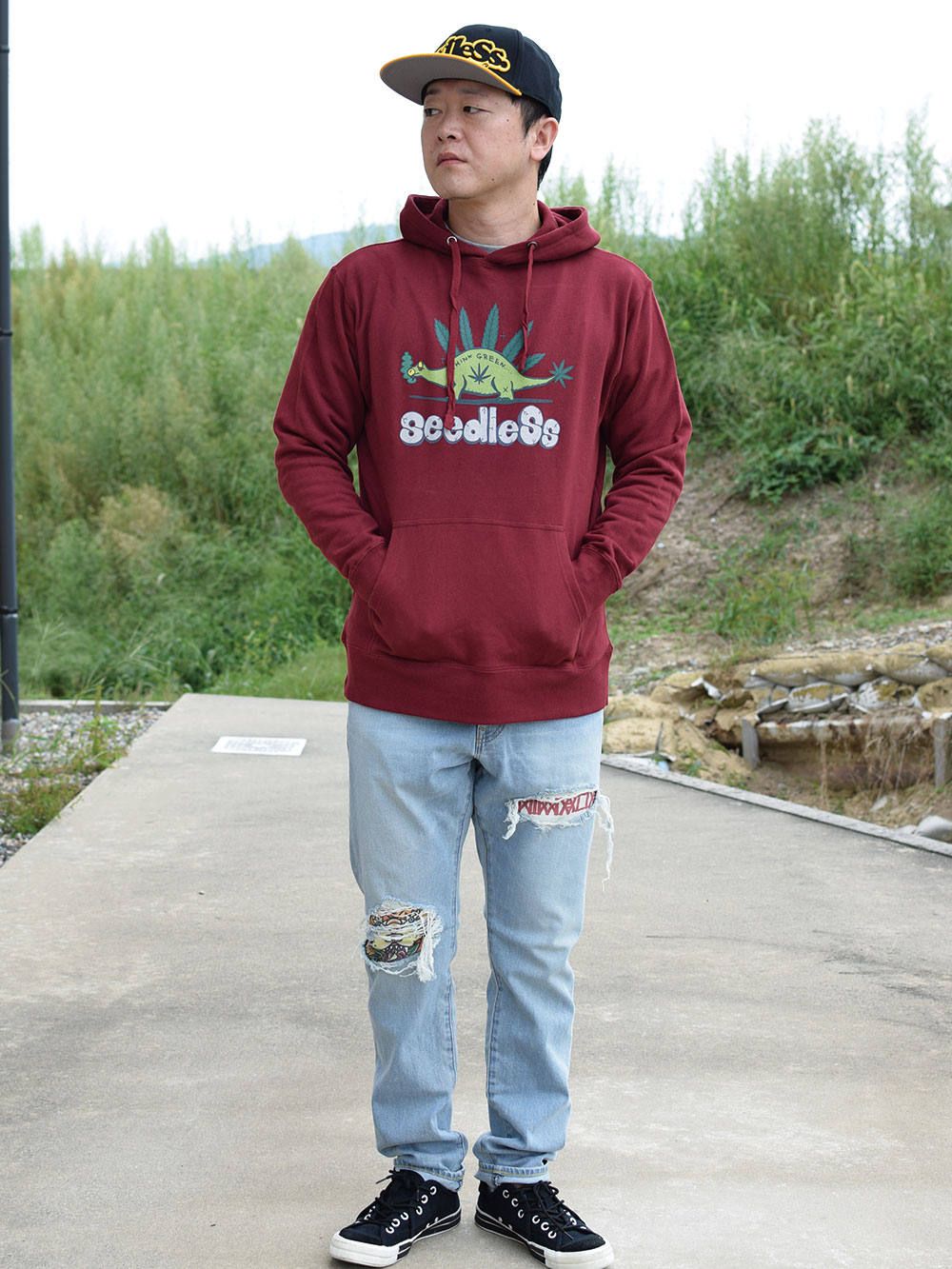 sd weedzaurus hoody