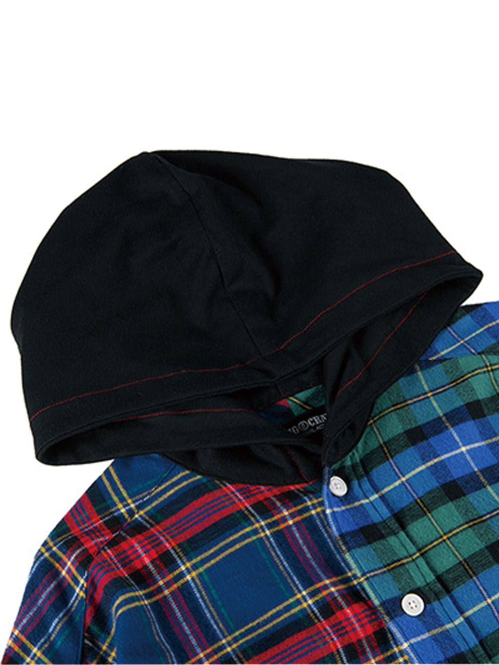 2TONE HOODED SHIRT