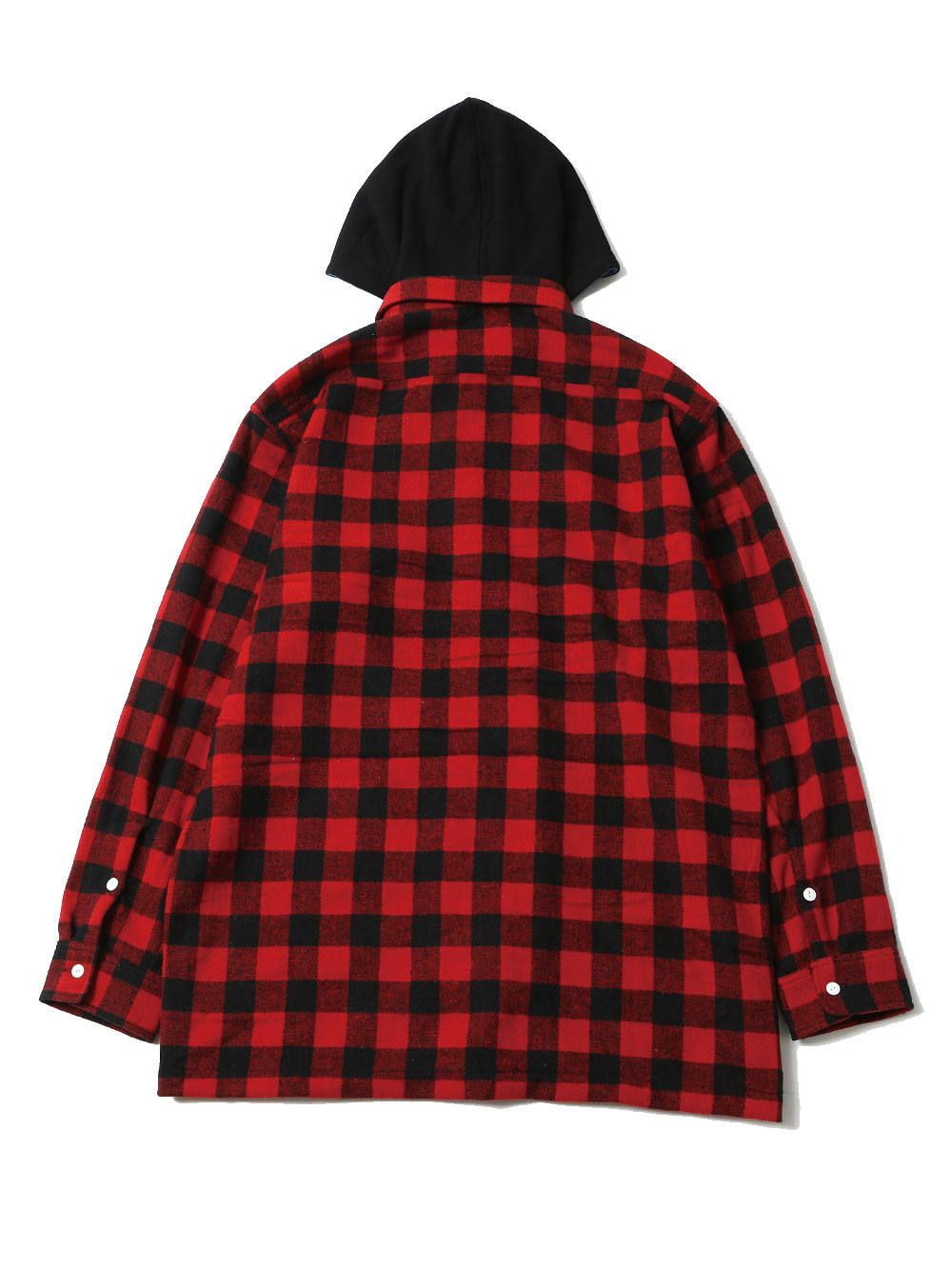 MIGHTY CHECK HOOD-SHIRTS