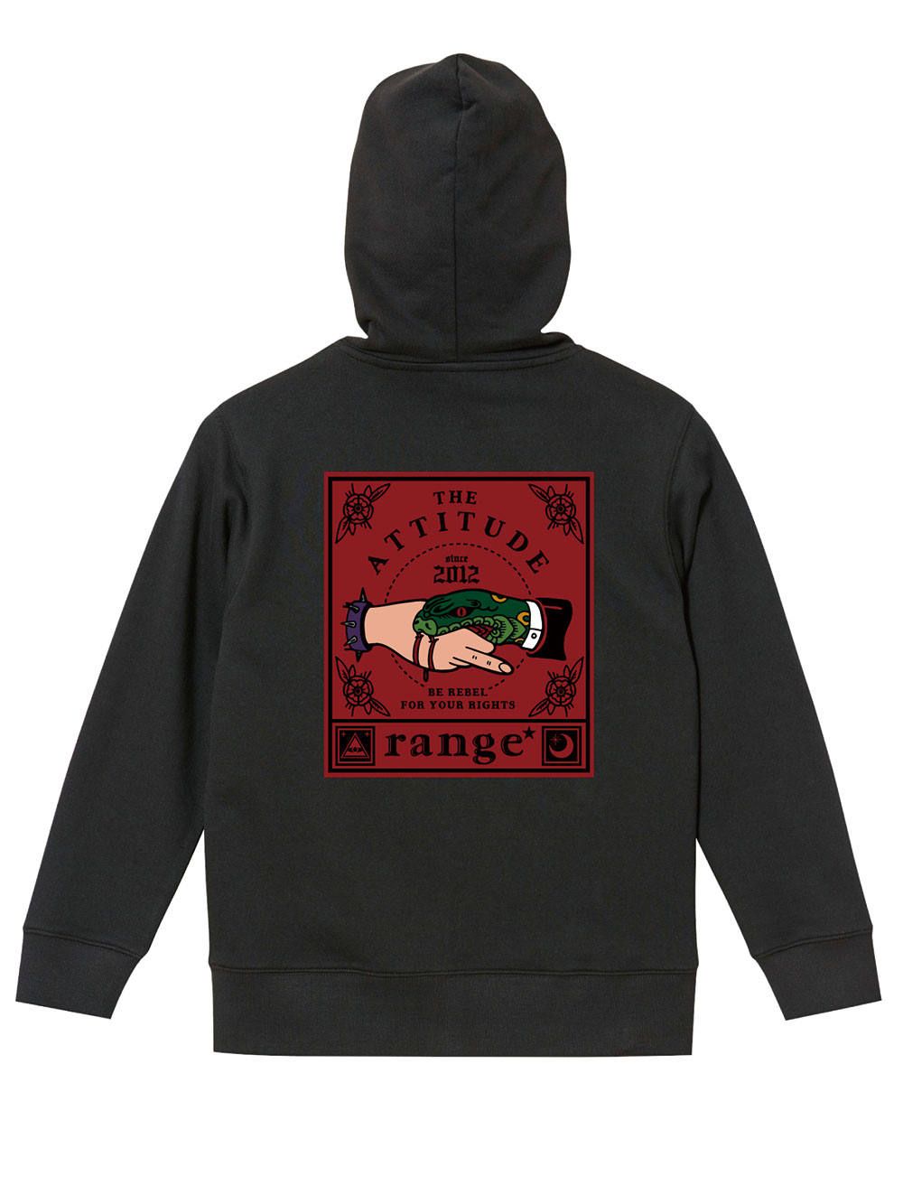 shake snake hand hoody fullcolor ver.