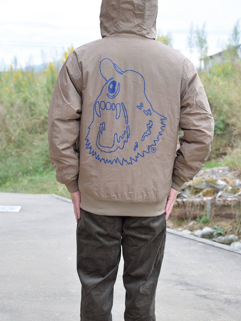 SHOUT HOODED BOMBER-JACKET