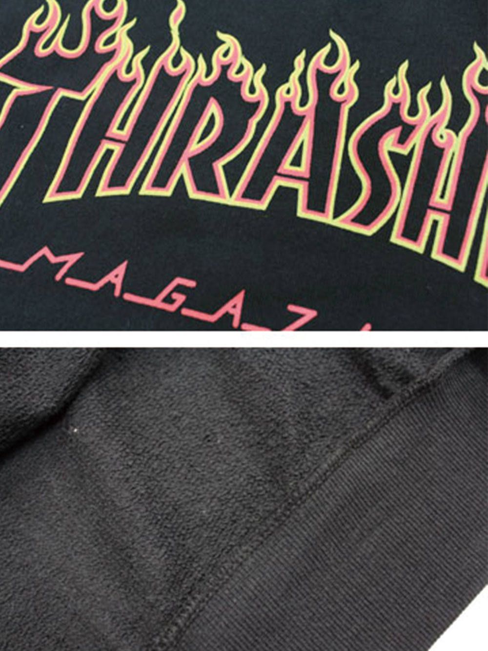 FLAME OUTLINE US COTTON-HOODIE