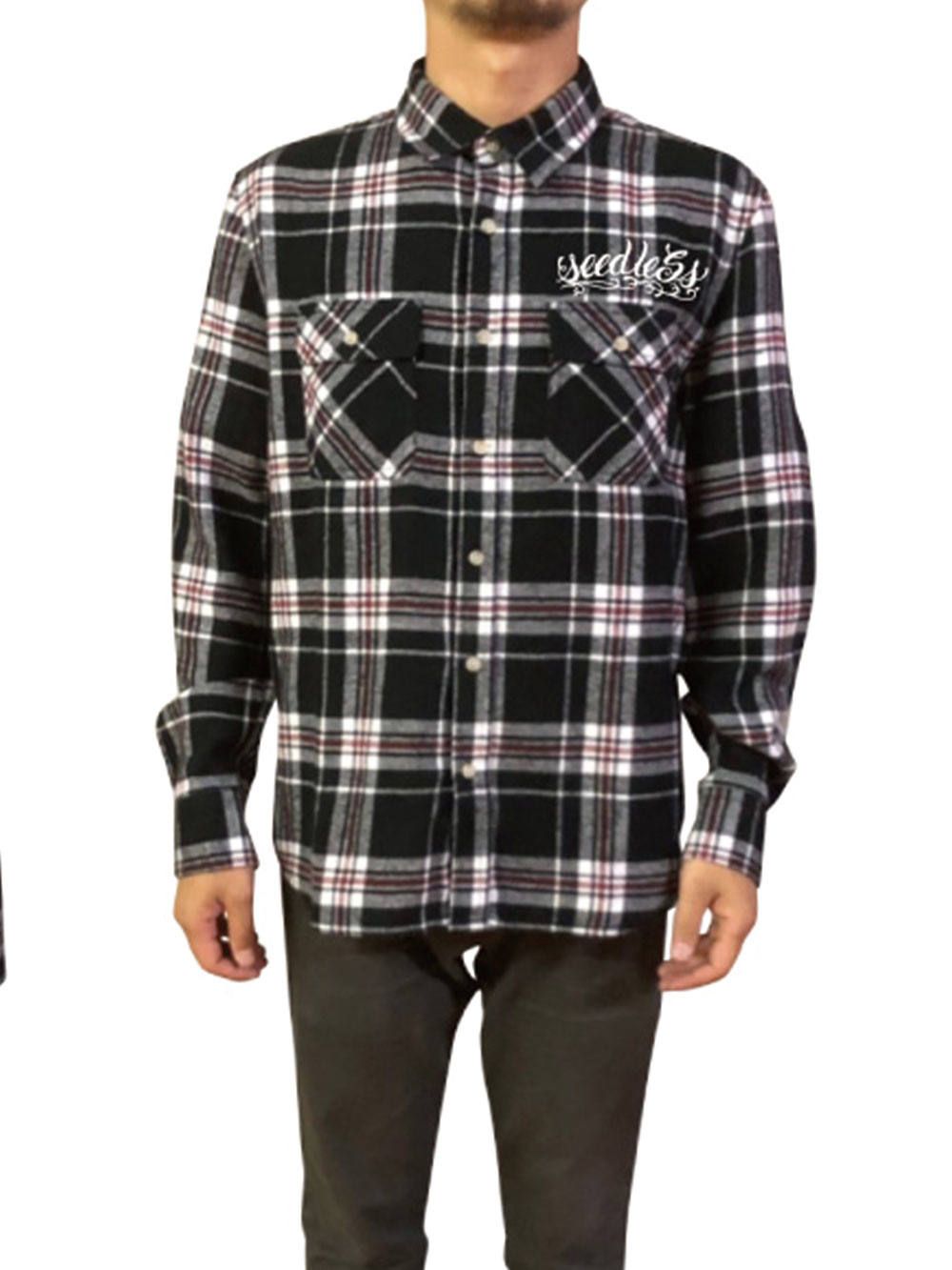 sd raised check nel shirts