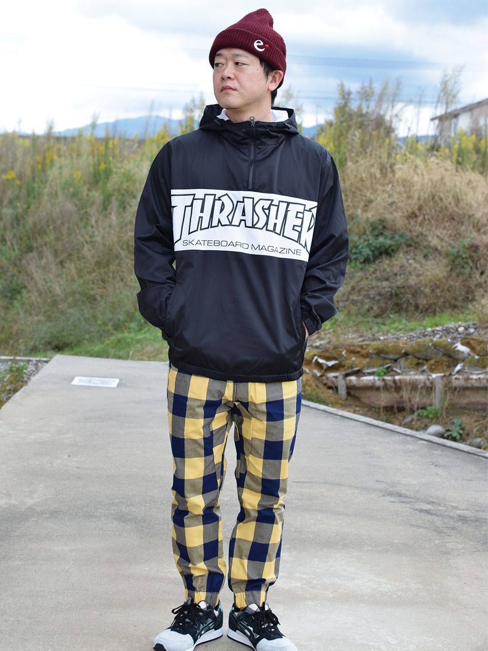 Checkered 2025 thrasher hoodie