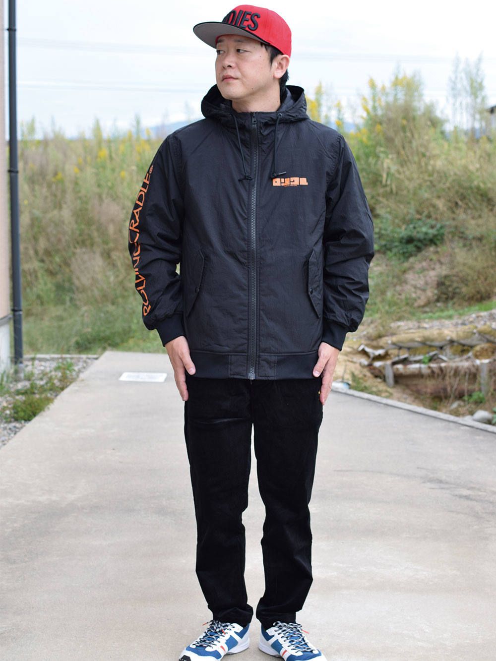 SHOUT HOODED BOMBER-JACKET