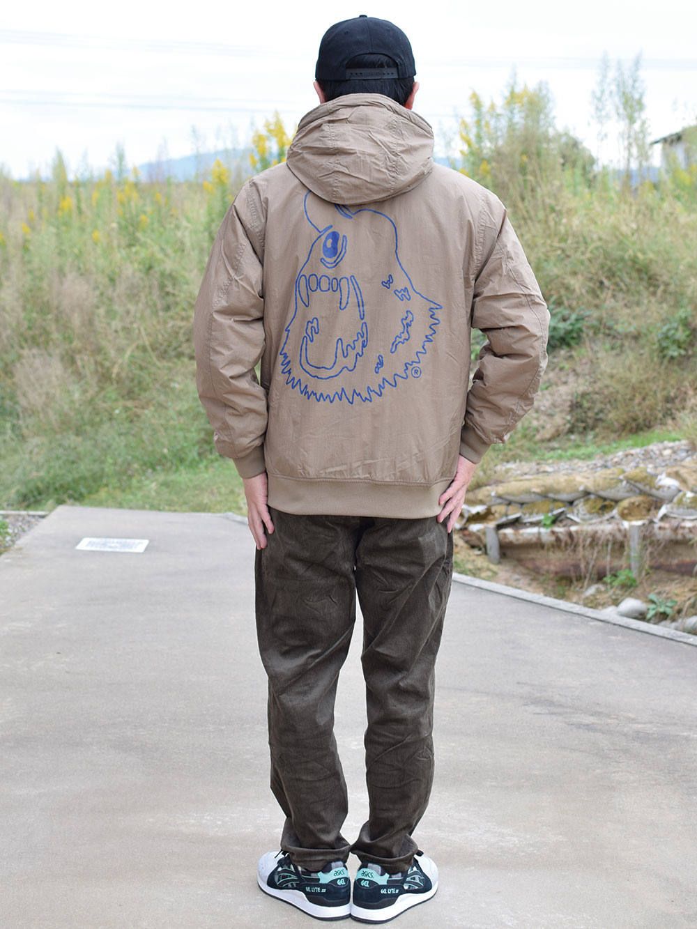 SHOUT HOODED BOMBER-JACKET
