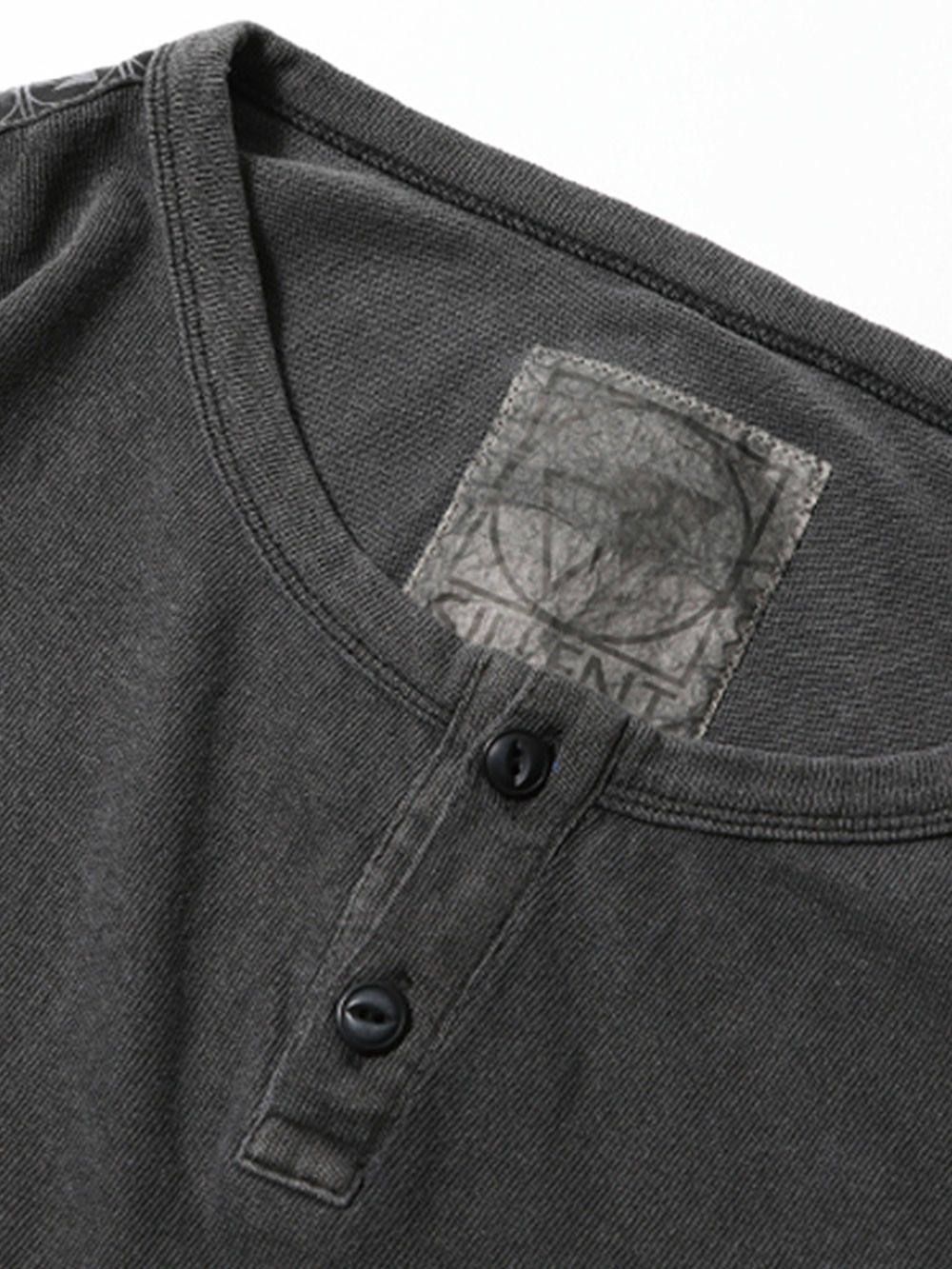 CLOUD -Henley Neck Drawstring Cutsew-