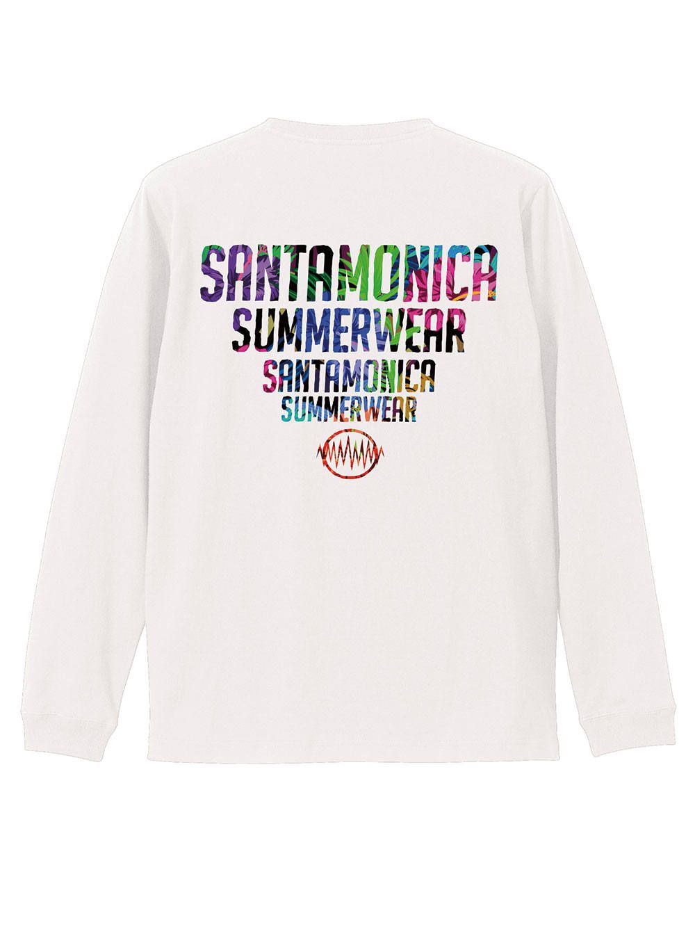 skull tropical pocket L/S tee