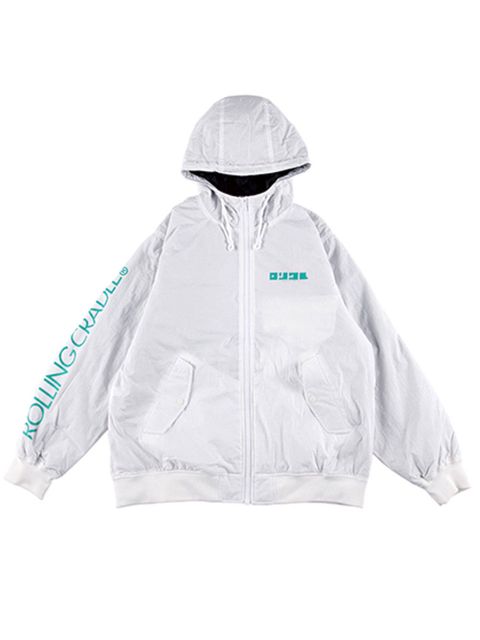 SHOUT HOODED BOMBER-JACKET