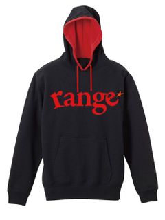 range logo pull over hoody spot color