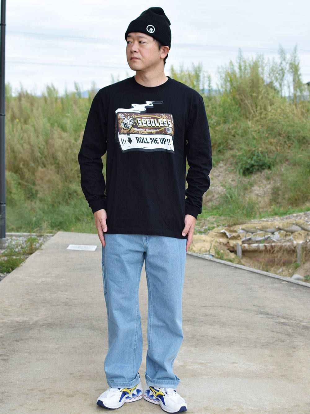 sd wide carpenter denim pants