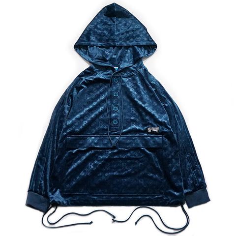 PATIENT [ HALF BUTTON VELOUR PULLOVER ]