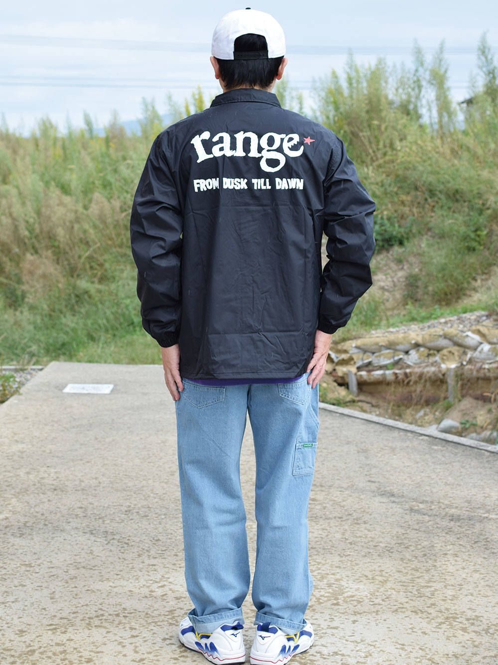 rg hand writing logo coahes jkt