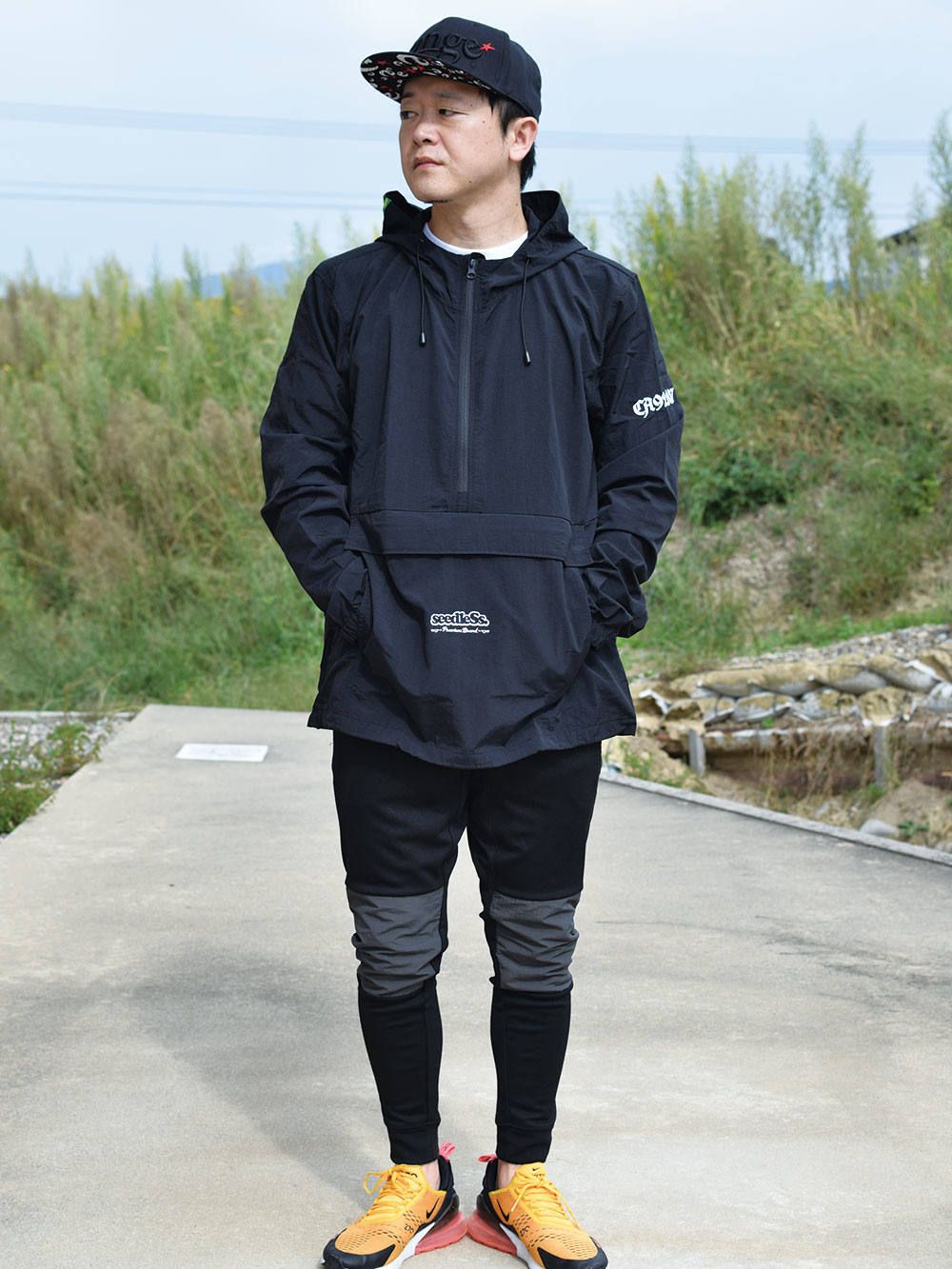 sd nylon pullover 90's style jkt