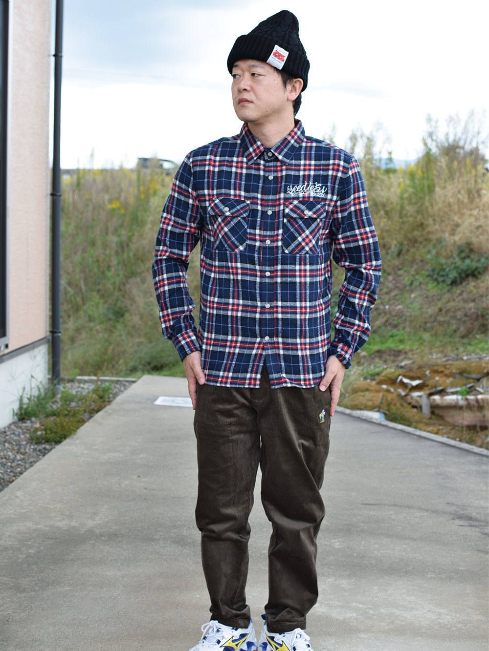sd raised check nel shirts