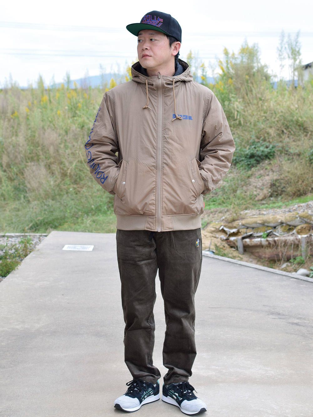 SHOUT HOODED BOMBER-JACKET