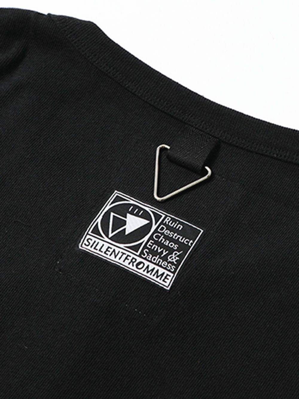 CLOUD -Henley Neck Drawstring Cutsew-