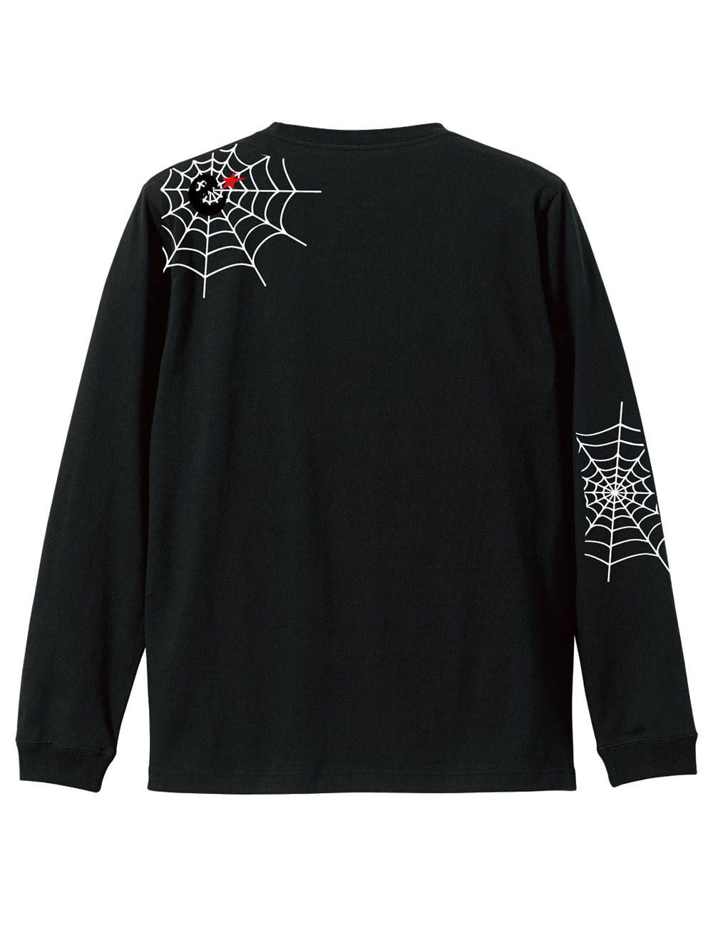 rg spider's logo and web LS tee