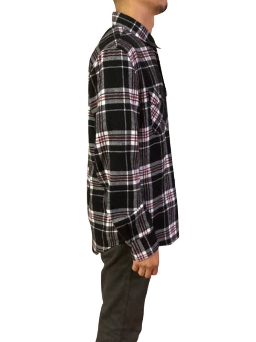 sd raised check nel shirts