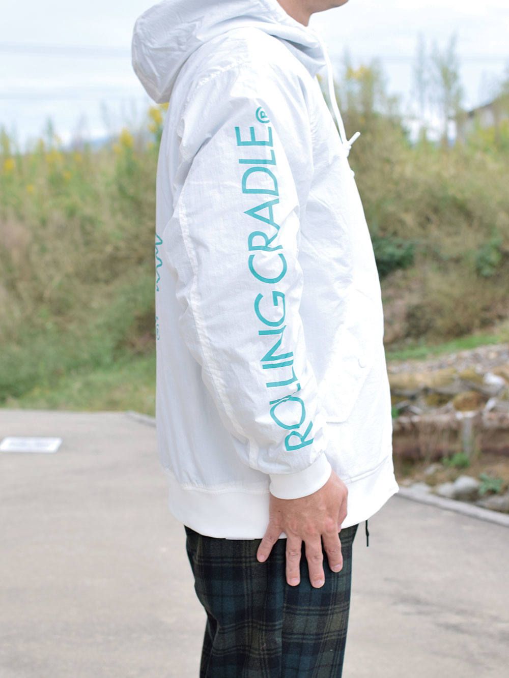 SHOUT HOODED BOMBER-JACKET